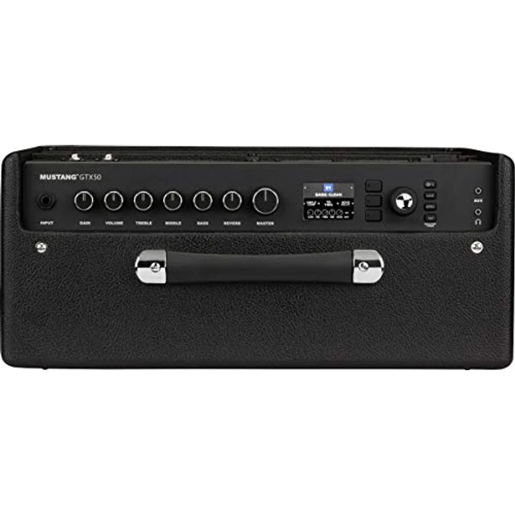 Fender Mustang GTX50, Modelling Combo Verstärker für E-Gitarre mit 50 Watt Leistung, 40 Amp Modellen und 12" Celestion G12P-80 Lautsprecher – Bild 3