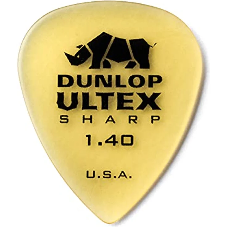 Dunlop Ultex Sharp Player's Picks, Plektrum Set mit 6 Stück, Stärke 1,40 mm – Bild 5