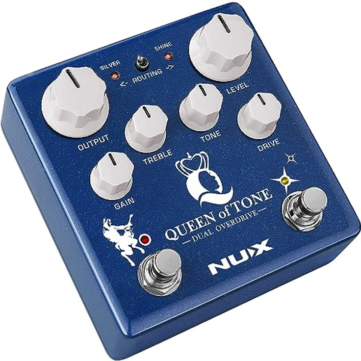 Nux Queen of Tone Overdrive, Effektpedal für E-Gitarre mit True/Buffered Bypass und 6 Reglern – Bild 7