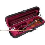 Yamaha V10 SG, 4/4 Violine im Set mit Koffer und Bogen, massive Fichtendecke und flammender Ahornboden, handgefertigte Öl-Lackierung, Ebenholzgriffbrett