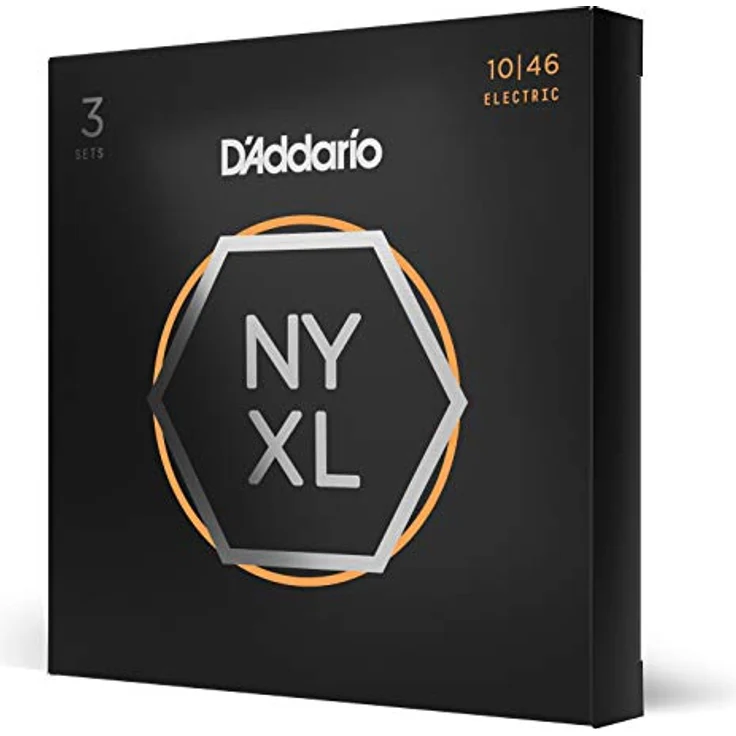 D'Addario NYXL1046-3P Nickel Wound E-Gitarrensaiten, Regular Light, 10-46, 3 Sets – Bild 1