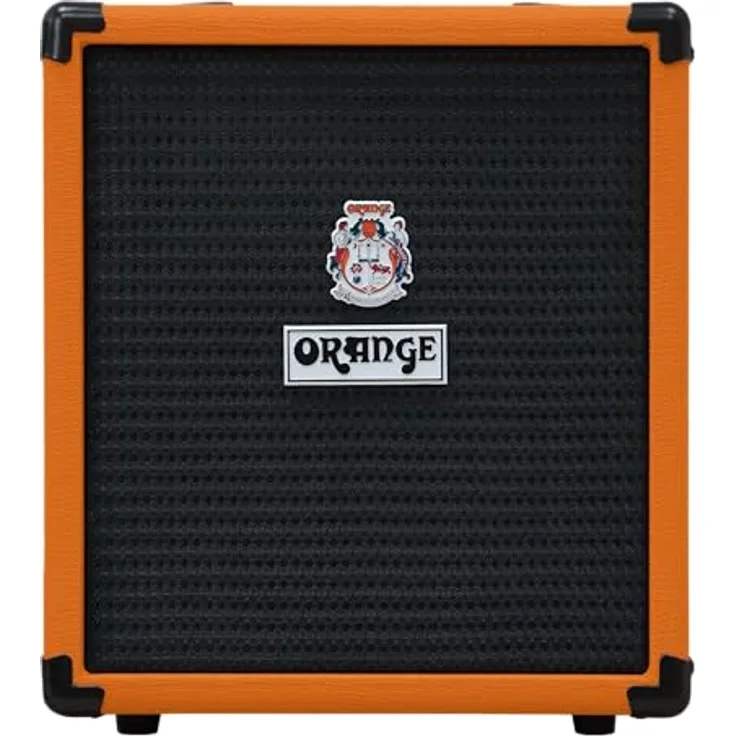 Orange Crush Bass 25, 25 Watt Bass Combo mit 1x 8" Lautsprecher, eingebautem Stimmgerät und Cabsim Boxensimulation
