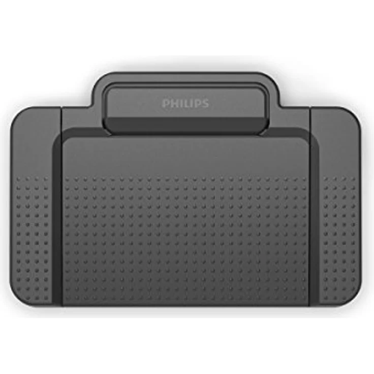 Philips ACC2310 USB-Fußschalter, 3 Pedal-Design für Rücklauf, Vorlauf und Wiedergabe, Plug und Play, ergonomisches Design, anthrazit – Bild 4