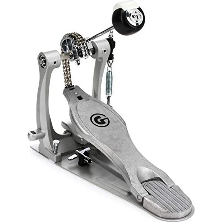 Gibraltar GTC6-S, Tour Class Single Pedal mit Doppelkette, einstellbarer Federspannung und gebogenem Rahmen – Bild 2