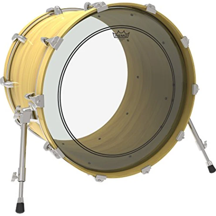 Remo 18" Powerstroke 3 Clear, Bass Drum Fell mit Falam Schutz und optimaler Soundkontrolle – Bild 4