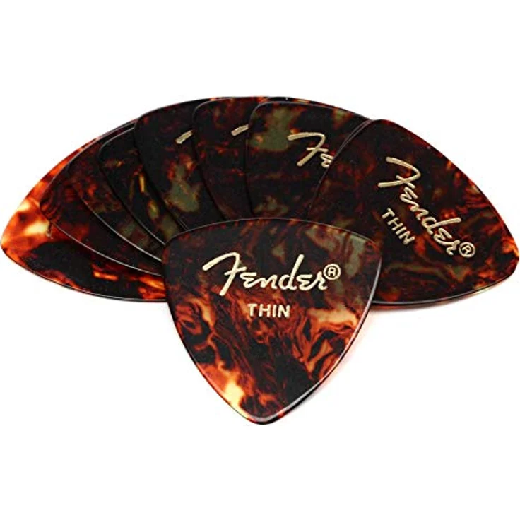Fender Triangle Picks Shell Set Thin, Set mit 12 dünnen Plektren aus Muschel – Bild 1