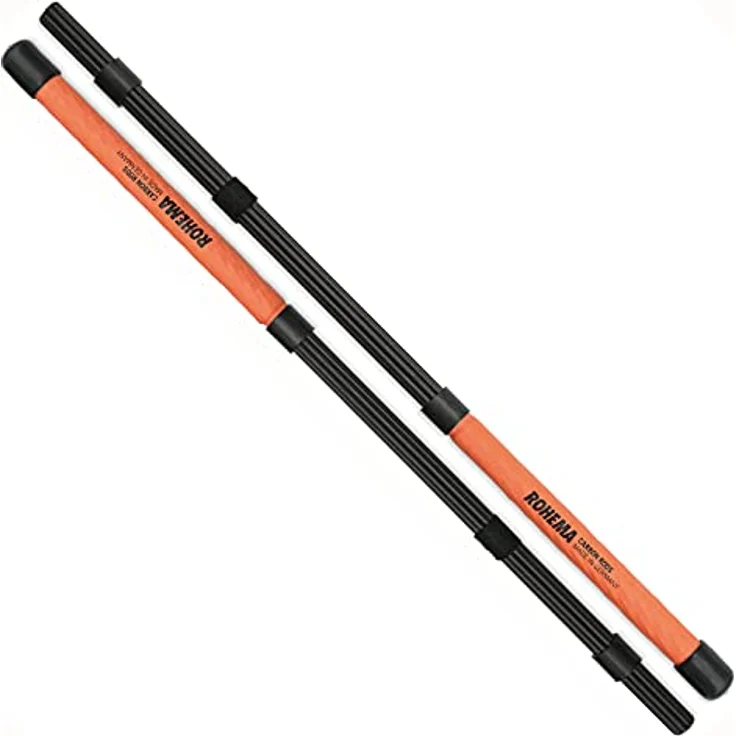 Rohema Rods Carbon, Drumsticks mit Gummigriff, Länge 405mm, Durchmesser 14,7mm, Made in Germany – Bild 3