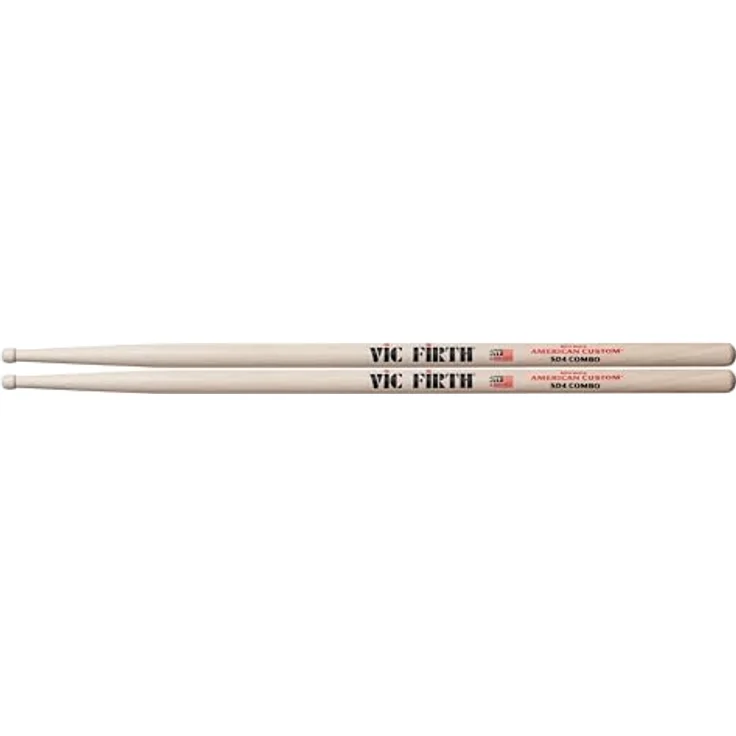 Vic Firth Custom SD4 Combo, American Hickory Drumsticks mit Holzspitze, 15 7/8 Zoll Länge, ideal für Jazzquartett und Kammermusik – Bild 1
