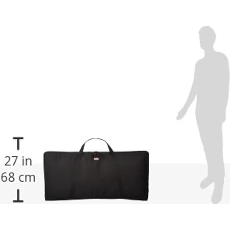 Gator GKBE-61, Economy Gig Bag für 61-Tasten Keyboards, 10 mm Polsterung, Nylon Tragegriff, innen 1092 mm x 445 mm x 127 mm – Bild 3