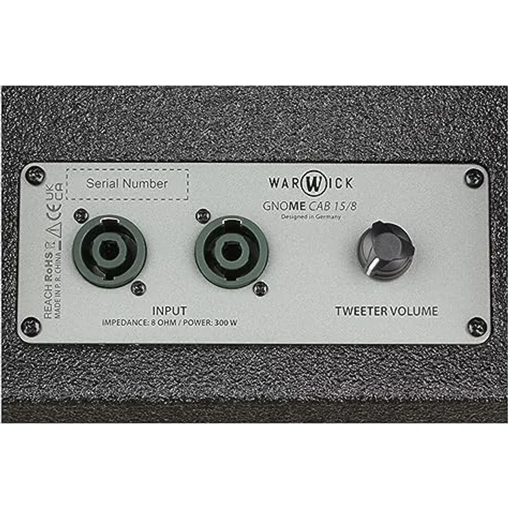 Warwick Gnome Pro CAB 15/8, kompaktes Bass-Verstärker Cabinet mit 15" Custom Lautsprecher, 300 Watt, Piezo-Tweeter, 8 Ohm, ultra-portables Design, Gewicht 19,5 kg – Bild 4