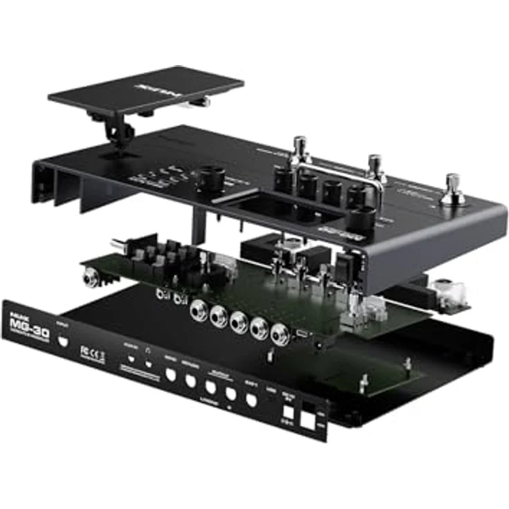 NuX MG-30 Multi-Effects Modeler Pedal, 30 HD-Amp-Modelle, Looper & Drum Machine, USB-Audio-Schnittstelle, Schwarz – Bild 5