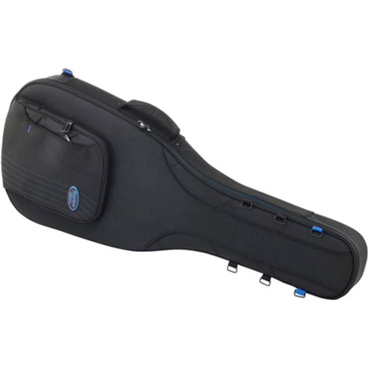 Reunion Blues Expedition Semi-Hollow Gigbag, robuster Gitarrenkoffer mit 1" dickem Flexoskelett, schwarz