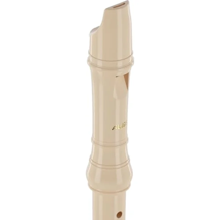 Aulos 303B Elite Soprano Recorder, barocke Griffweise mit Doppelloch, dreiteilig, Elfenbein, inkl. Tasche und Wischerstab – Bild 2
