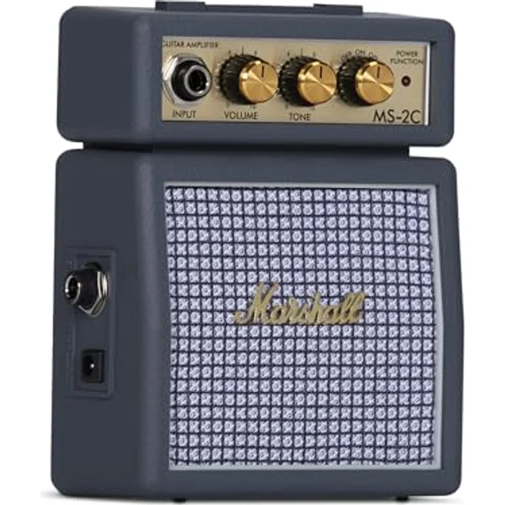 Marshall MS-2 C Microbe E-Gitarren-Combo mit breitem Klangregler, Silber – Bild 2