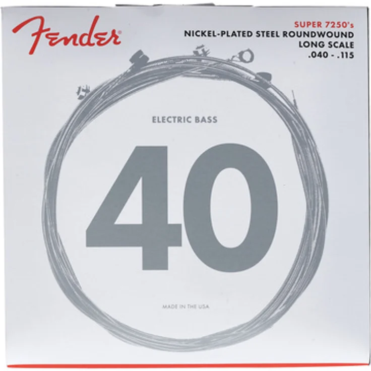 Fender 7250 5L, Super Bass Gitarrensaiten, Nickel Plated Steel, Stärke 040 - 115, Long Scale 34" – Bild 1