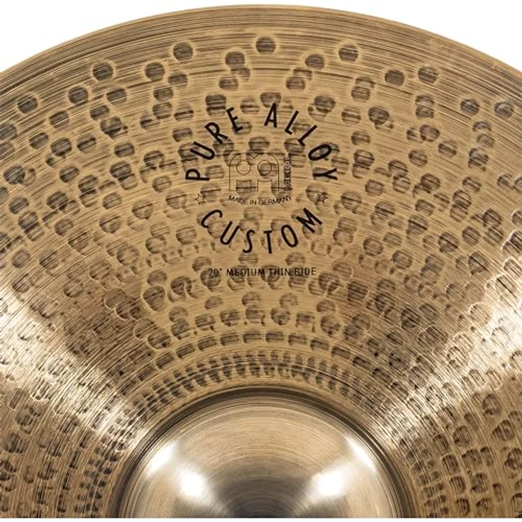 Meinl 20" Pure Alloy Custom Ride, Medium Thin Schlagzeugbecken mit warmem, verwaschenem Ton und Smoke Bronze Finish, made in Germany – Bild 8