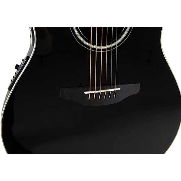 Ovation Celebrity Tradition CS-24-5-G, Westerngitarre mit massiver Fichtendecke, Mid-Depth Cutaway, Schwarz, mit Ovation Slimline Pickup und OP-4BT Preamp – Bild 5