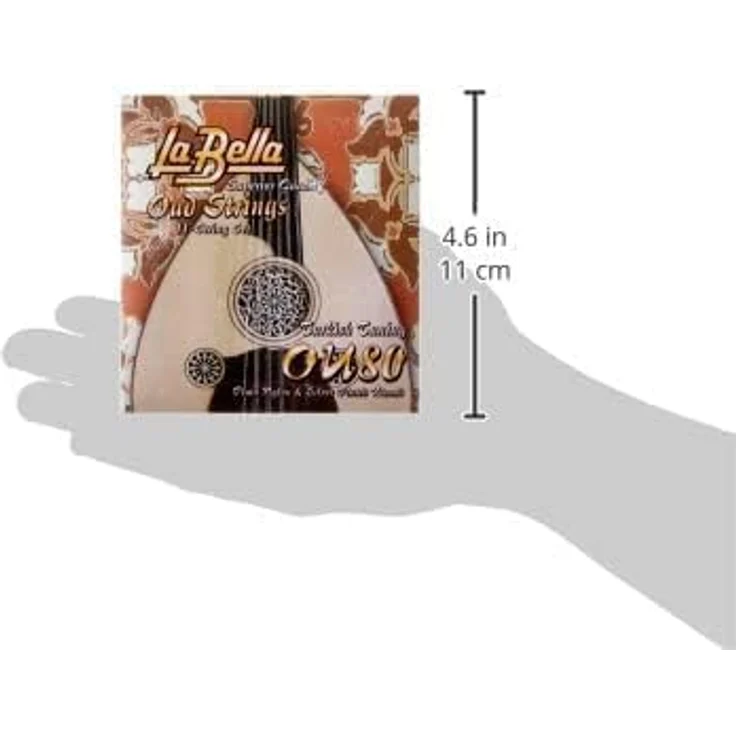 La Bella Arabic Oud Strings, 12-Saiten Set aus Nylon mit Silberbeschichtung, G, D, A, E, B, F# – Bild 3