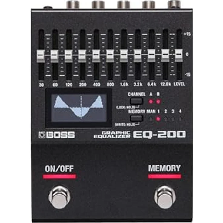 Boss EQ-200 Graphic Eq, Stereo Gitarren-Effektgerät mit 2x 10 Band EQ, 32-bit/96 kHz, 4 Speicherplätzen, MIDI und USB – Bild 9