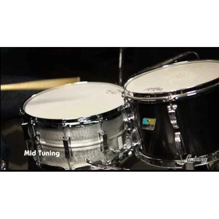 Ludwig LM405K 14"x6,5" Acrolite Snare mit gehämmertem Aluminiumkessel, matt, chromfinish und Supra Sonic Snare Abhebungssystem – Bild 2