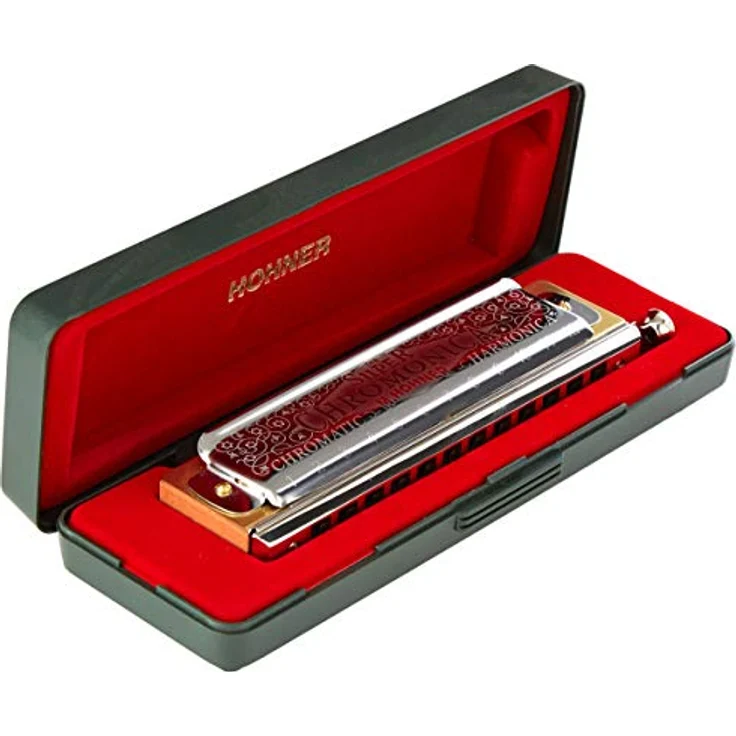 Hohner Super Chromonica M 270C-Ten, Tenor Mundharmonika in C mit 48 Stimmzungen und Messingstimmen, Birnbaumholz Kanzellenkorpus – Bild 3