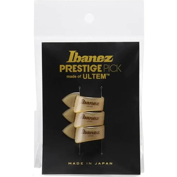 Ibanez Pult1 Daumenpicks, Set mit 3 Stück aus ULTEM, Stärke 1,2 mm, Natural