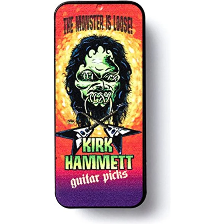 Dunlop Hammett Monster Loose 0,88 Tin, Plektrum-Set mit 6 Teilen, Gauge 0,88 mm, Grafik von Dirty Donny, in Metalldose – Bild 3