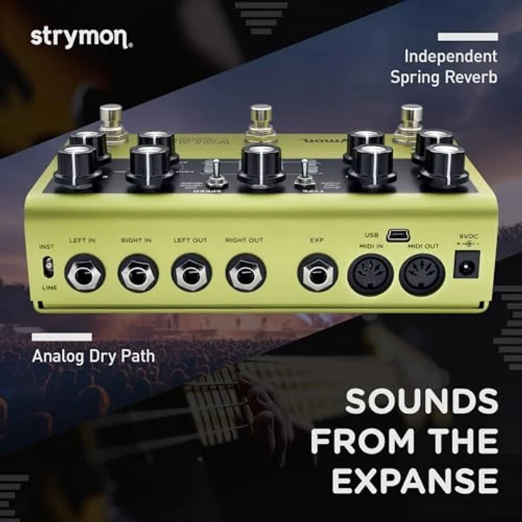 Strymon Volante, Delay-Pedal mit 3 Magnet Delays, Federhall und Looper, True Bypass, Schwarz – Bild 5