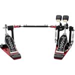 DW 5002AH4 Double Bass Drum Pedal, Einzelkette mit Accelerator System und Tri-Pivot Klammer