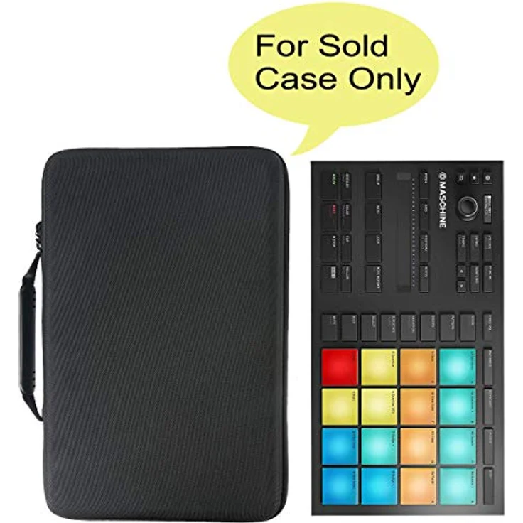co2CREA Hard Travel Tasche für Native Instruments Maschine Mikro Mk3, stoßdicht, wasserdicht, schwarz – Bild 2