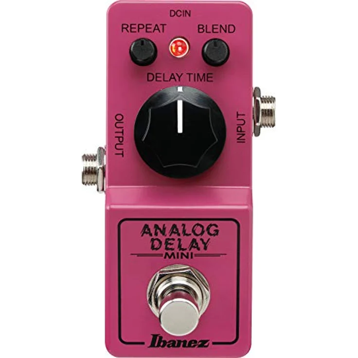 Ibanez ADMini Delay Pedal, analoges Effektgerät mit True Bypass, 20ms - 600ms Delayzeit, kompakte Größe 50.9mm x 92.6mm x 55.1mm, Made in Japan – Bild 2