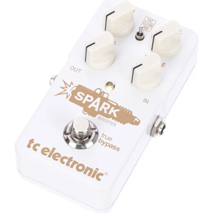 tc electronic Spark Booster, Gitarren-Effektgerät mit 26 dB Booster, Bass- und Treble-Regler, True Bypass