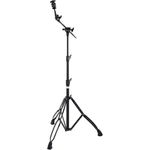 Mapex B600EB Cymbal Boom Stand, schwarzer Galgenbeckenständer mit geriffeltem Beckenarm und doppelstrebigen Beinen