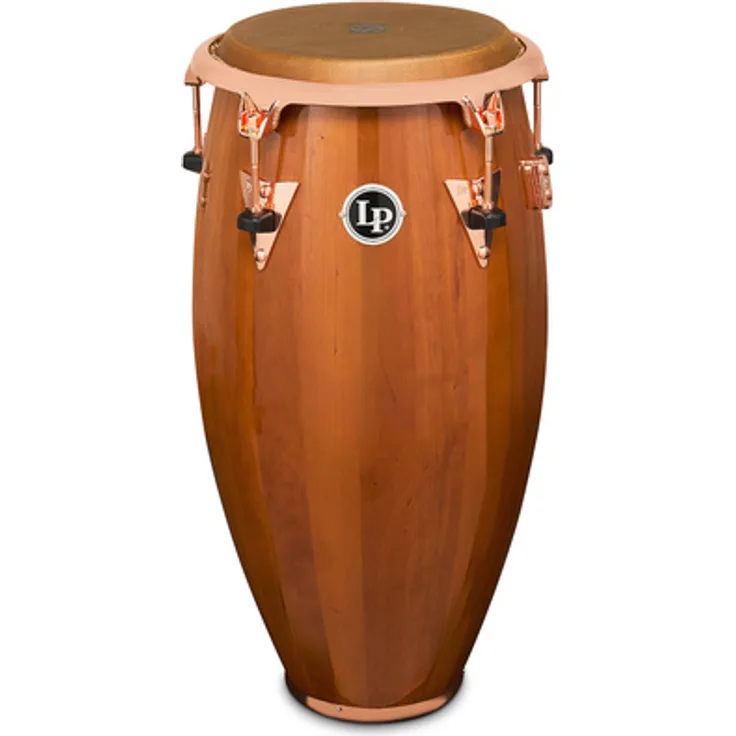 LP 11" Cherry Wood Copper Quinto, Limited Edition Percussion mit handselektiertem Kuhlederfell und verkupferter Hardware