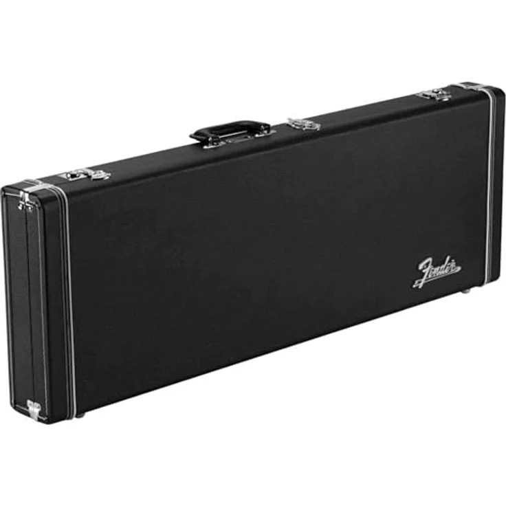 Fender CLSC SRS Case für Stratocaster und Telecaster, Gitarrenkoffer mit schwarz Plüsch-Innenfutter und Zubehörfach, Farbe Black – Bild 1