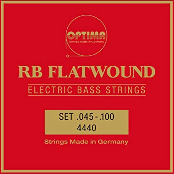 Optima 4440.L RB Flatwound Bass Set, Long Scale Saiten, Reinnickel-Flachdraht, Stärken 045-104 – Bild 1