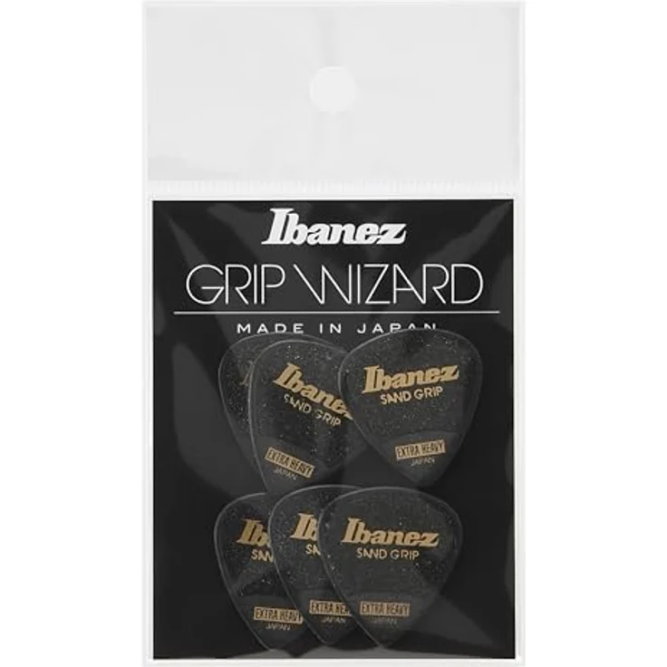 Ibanez PPA16XSG-BK Pick Set, 6-teiliges Plektrum Set, Extra Heavy, schwarz, 1,20 mm – Bild 1