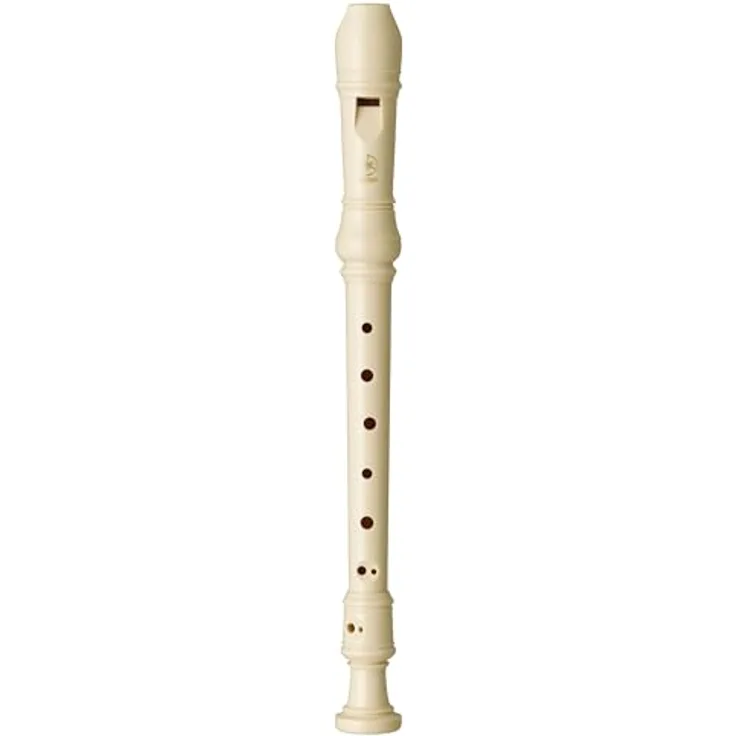 Yamaha YRS-24 B Sopranblockflöte, barocke Griffweise, Doppelloch, dreiteilig, ABS-Kunststoff, weiß, inkl. Tasche