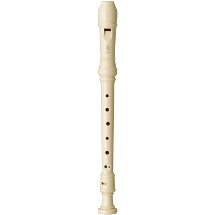 Yamaha YRS-24 B Sopranblockflöte, barocke Griffweise, Doppelloch, dreiteilig, ABS-Kunststoff, weiß, inkl. Tasche – Bild 1
