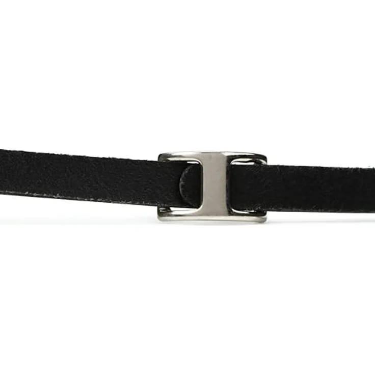 Levys 50's Leather Strap M25-BLK, Gitarrengurt aus pflanzlich gegerbtem Leder, verstellbar von 76 cm bis 140 cm, schwarz – Bild 6