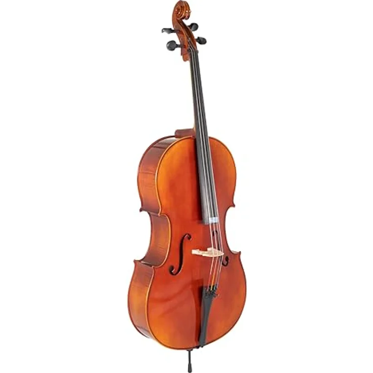 Gewa Ideale VC2 Cello Set 1/4 CB, vollmassives Cello aus europäischen Tonhölzern, rot-brauner Naturharzlack, inkl. Carbonbogen und Cellotasche mit Rucksackriemen – Bild 3