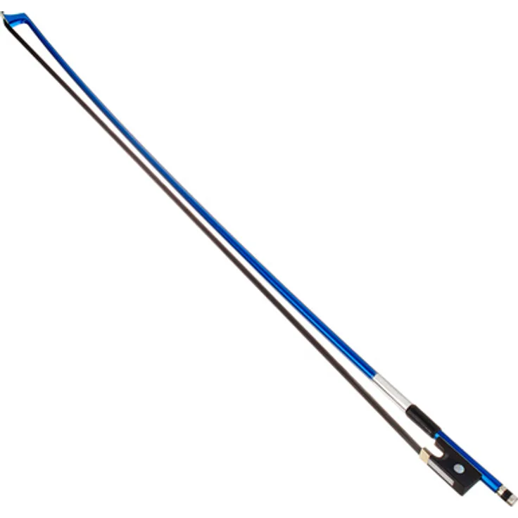 Artino BF-29 Violin Bow 3/4, Fiberglass mit Ebenholzfrosch und schwarzer Behaarung, blau