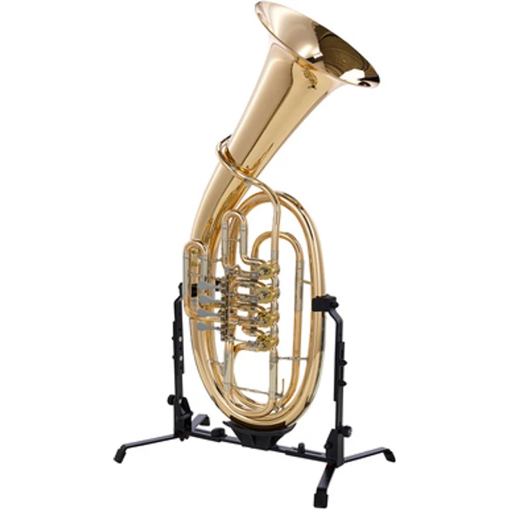Melton MAT24 Bb-Tenorhorn, MeisterArt mit 4 Drehventilen, konischer Bohrung, Goldmessing Korpus und Schallbecher, Klarlack lackiert, inkl. Mundstück und GreenLine Etui mit Rucksackgarnitur