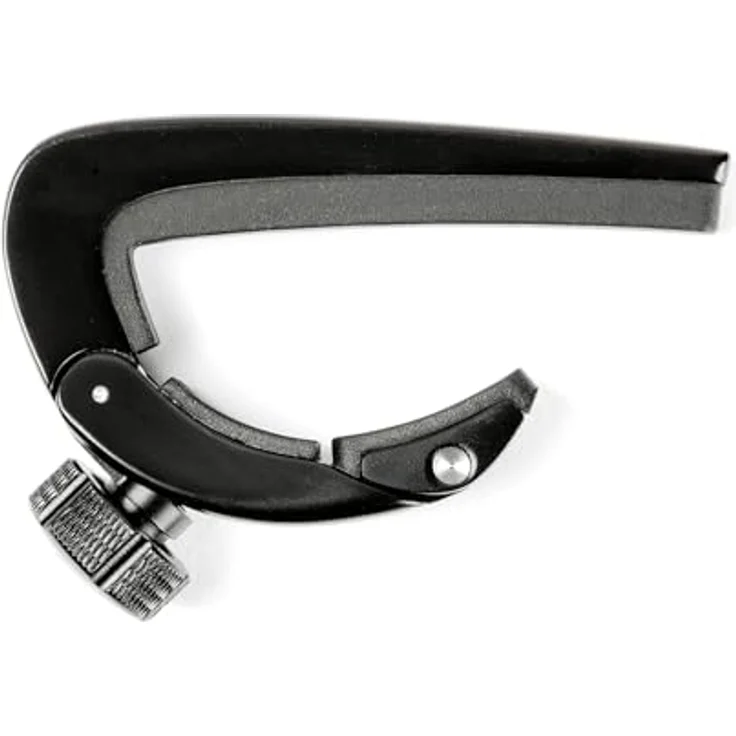 Dunlop Pivot Capo BK, Kapodaster mit selbstzentrierender Achse, schwarzes Finish und präzise Intonation – Bild 1