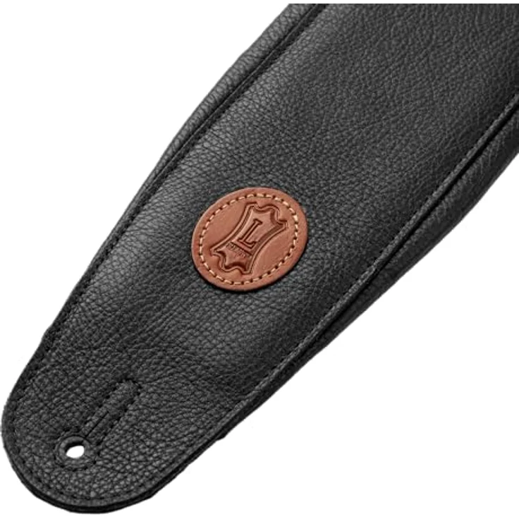 Levys MSS2-4-BLK, Leder Gitarrengurt mit Längenverstellung von 94 cm bis 130 cm, schwarz, gepolstert mit Schaumstoff – Bild 6