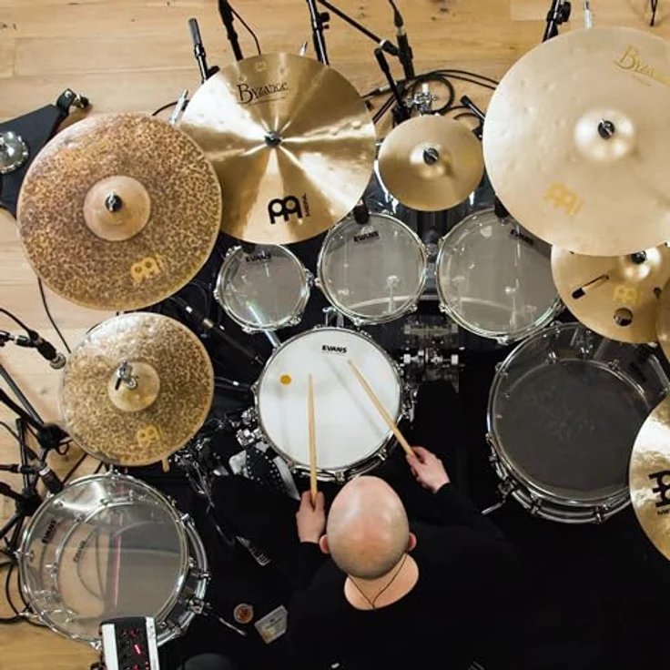 Meinl 18" Byzance Extra Dry T. Crash, sehr dünnes handgehämmertes Cymbal aus B20 Bronze mit tiefem Grundton und schnellem Ausklingen – Bild 6