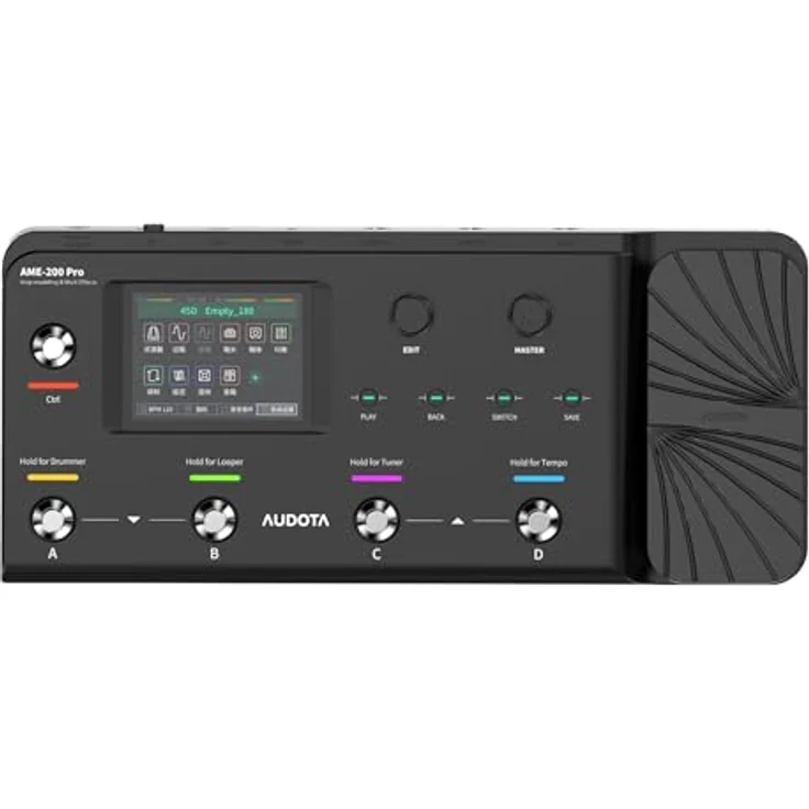 Audota AME-200 PRO Amp Modeler, Gitarren-Multieffekte mit 221 Effektmodellen, 98 Verstärkersimulationen, Bluetooth-Audio und integriertem Looper – Bild 1