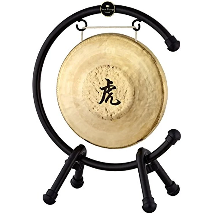 Sonic Energy Tisch Gong Ständer, für Gongs und Tam Tams bis 38 cm, pulverbeschichteter Stahl, schwarz – Bild 2