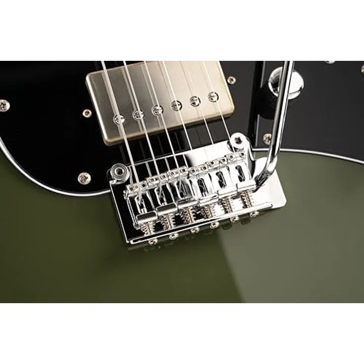 Cort G250 SE Olive Dark Green, ST-Style E-Gitarre mit Linden Korpus, geröstetem Ahorn Hals und VTS63 & VTH59 SSH Pickups – Bild 4