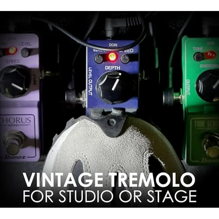 Ibanez TRMINI Effektpedal für E-Gitarre & Bass, Tremolo Effekt mit Wave, Speed und Depth Reglern, Made in Japan – Bild 9